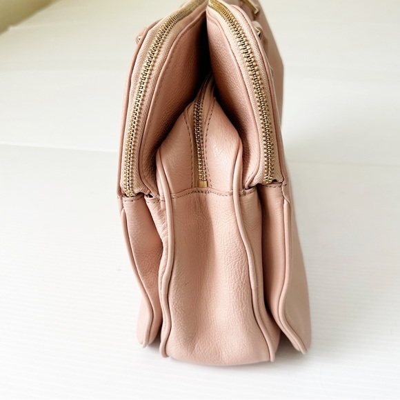Tory Burch Thea Triple Zip Compartment Satchel Porcelain Pink - Picture 5 of 16